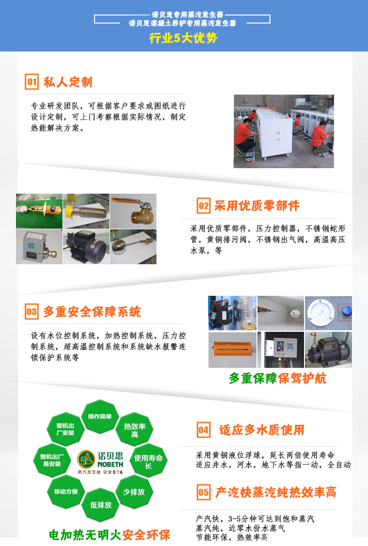 12-24kw混凝土养护小型蒸汽发生器五大优势