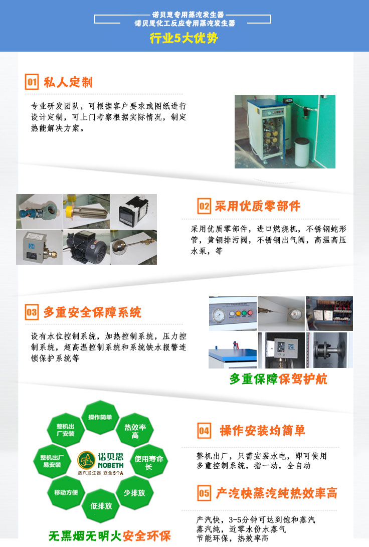 36-48kw化工反应小型蒸汽发生器五大优势