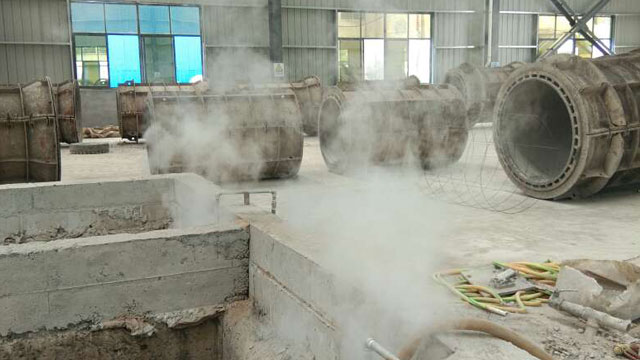 使用混凝土养护蒸汽发生器进行纯蒸汽养护混凝土高效