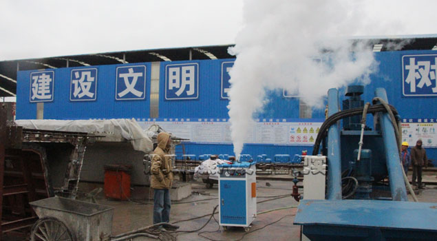 先进蒸汽养护技术，江苏电蒸汽发生器加速混凝土路桥达到硬化标准