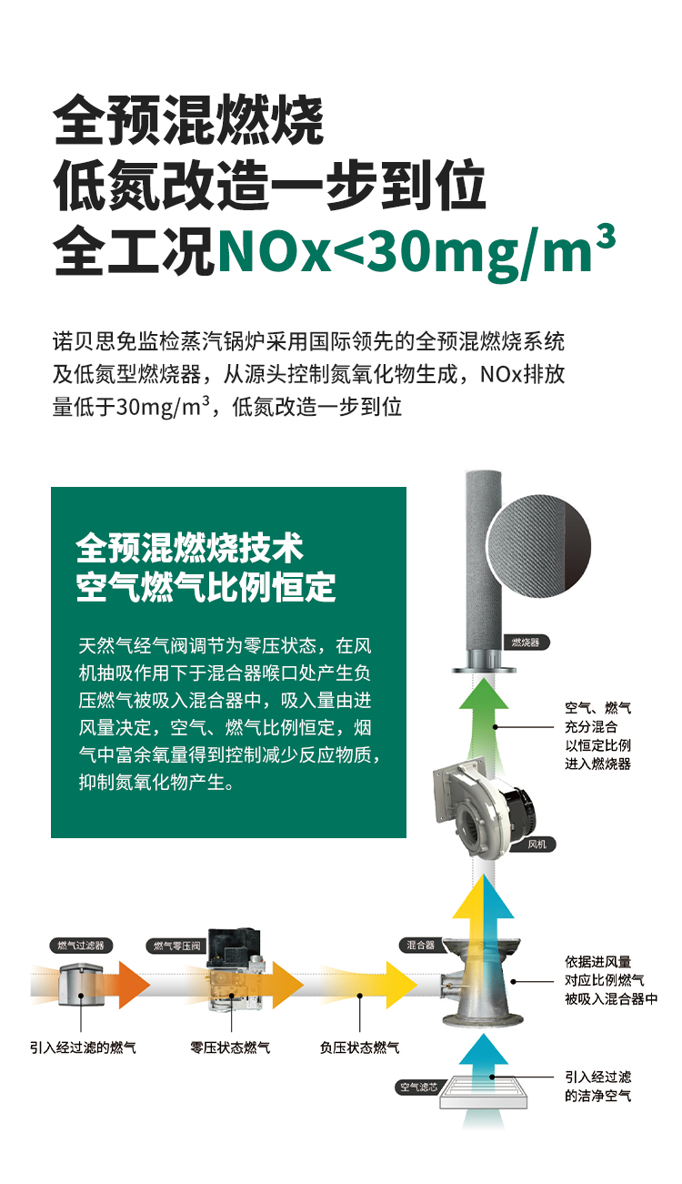 低氮免检燃气蒸汽发生器