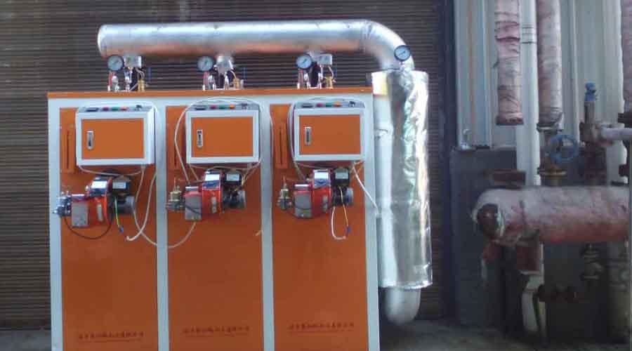 化工：300公斤燃气蒸汽发生器安装调试完成以投入使用